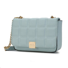 Load image into Gallery viewer, Nyra Quilted Vegan Leather Women Shoulder Handbag by Mia k: Seafoam
