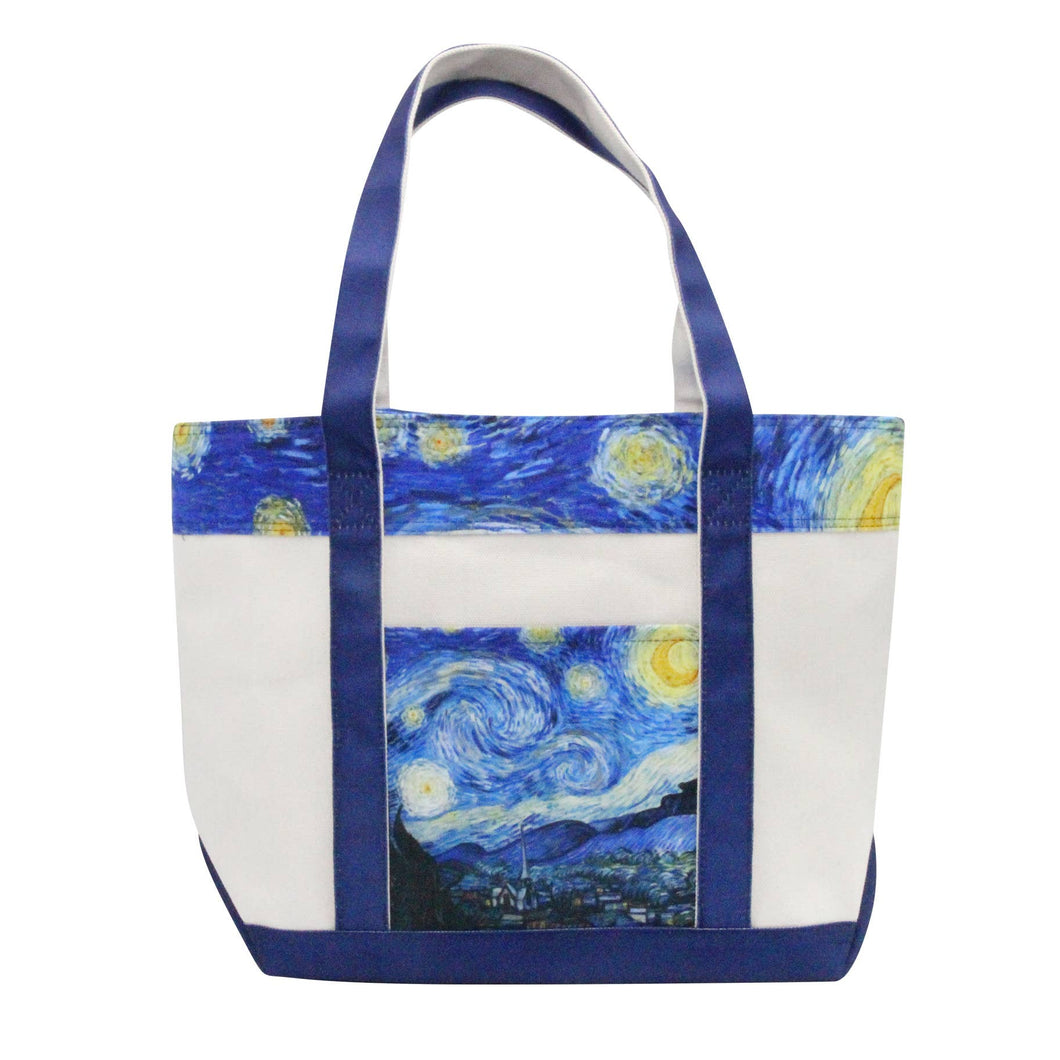 Shoulder Strap Canvas Large Boat Tote-van Gogh Starry Night