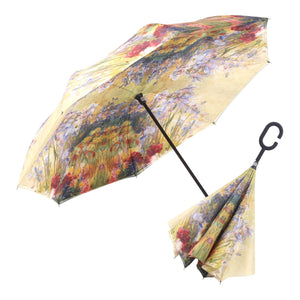 RainCaper - RainCaper Tiffany Peonies & Iris Reverse Umbrella