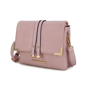 Valeska Multi Compartment Crossbody Bag by Mia k: Blush Pink