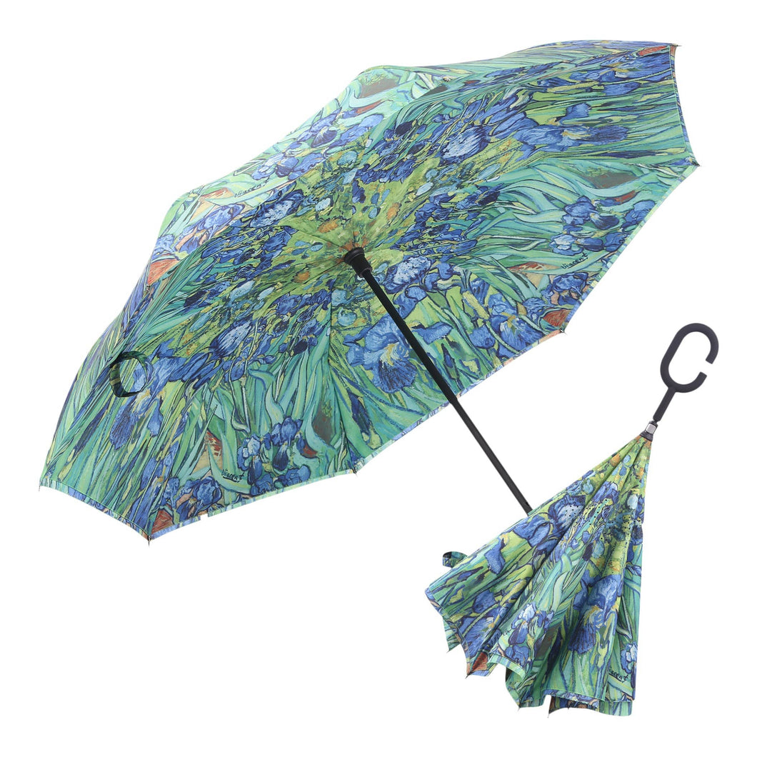 RainCaper - RainCaper van Gogh Irises Reverse Umbrella