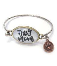 Load image into Gallery viewer, Pet lovers&#39; inspiration wire bangle bracelet - dog mom
